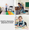 Image of Kids Black Plastic Folding Chairs