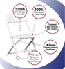 Image of Kids White Plastic Folding Chair