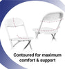 Image of Kids White Plastic Folding Chair