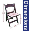 Image of Resin Folding Chairs, Fruitwood