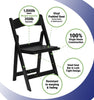 Image of Black Resin Folding Chairs