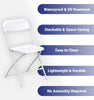 Image of White Plastic Folding Chairs
