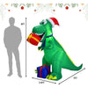 Image of Costway Holiday Ornaments 6 Feet Christmas Inflatable Dinosaur for Indoor and Outdoor by Costway 781880295310 63029457