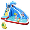 Image of Costway Inflatable Bouncers 4-in-1 Inflatable Water Slide Park with Long Slide and 735W Blower by Costway 781880234180 01642387 4-in-1 Inflatable Water Slide Park Long Slide 735W Blower Costway