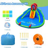 Image of Costway Inflatable Bouncers Inflatable Water Park Waterslide for Kids Backyard with 780W Air Blower by Costway 781880256311 27184653 Inflatable Water Park Waterslide for Kids Backyard w/ 780W Air Blower