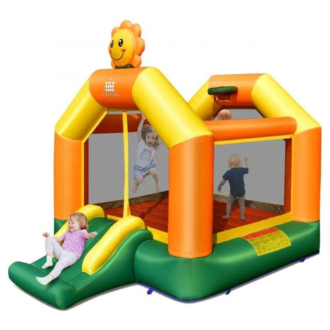 Costway Inflatable Bouncers Kids Inflatable Bounce Jumping Castle House with Slide without Blower by Costway 781880256229 10936247 Kids Inflatable Bounce Jumping Castle House with Slide without Blower