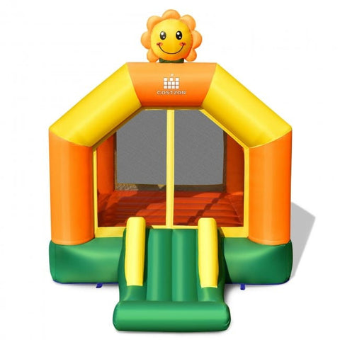Costway Inflatable Bouncers Kids Inflatable Bounce Jumping Castle House with Slide without Blower by Costway 781880256229 10936247 Kids Inflatable Bounce Jumping Castle House with Slide without Blower