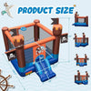 Image of Costway Inflatable Bouncers Pirate-Themed Inflatable Bounce Castle with Large Jumping Area and 735W Blower by Costway 781880255376 34051698 Pirate-Themed Inflatable Bounce Castle Large Jumping Area 735W Blower