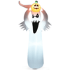Image of Costway Special Event Inflatables 6 Feet Halloween Inflatable Blow Up Ghost with Pumpkin and LED Lights by Costway 75643902 6 Feet Inflatable Blow Up Ghost with Pumpkin and LED Lights by Costway
