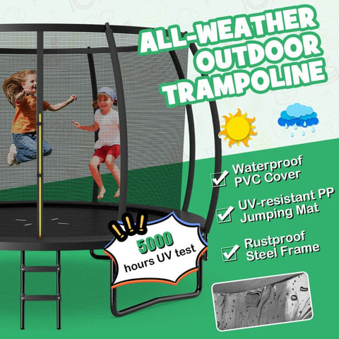 Costway Trampolines 12FT ASTM Approved Recreational Trampoline with Ladder by Costway