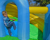 Image of curved slide climbing wall