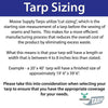 Image of 30' x 30' Blue & Silver Multi-purpose Water Resistant Poly Tarp Cover