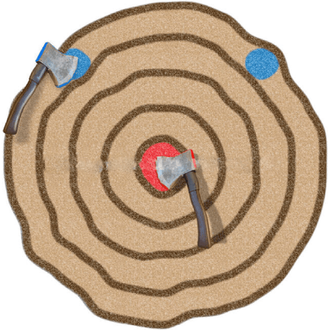 Cutting Edge Big Games 4' Captured Air Inflatable Axe Throwing Target by Cutting Edge IN580601 4' Captured Air Inflatable Axe Throwing Target by Cutting Edge IN580601