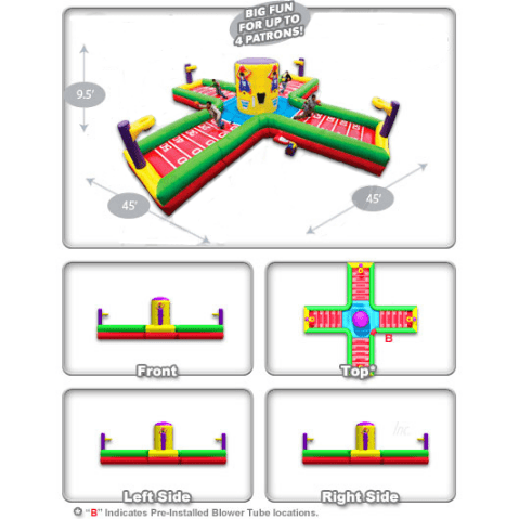 9' Wacky 4-Man Equalizer Interactive Game SKU: IN380101