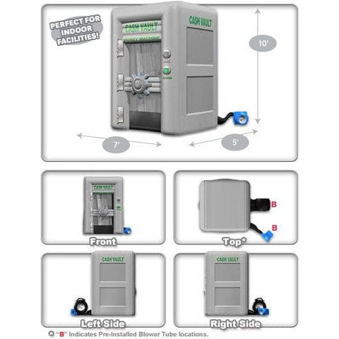 Cutting Edge Inflatable Bouncers 10'H Cash Vault by Cutting Edge 7'H Play-A-Round Golf 9-Hole Mini Golf by Cutting Edge SKU# IN440101