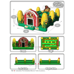 10'H Corn Maze Obstacle Course by Cutting Edge