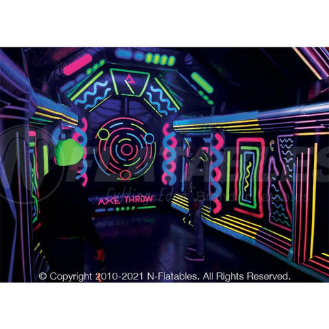 Cutting Edge Inflatable Bouncers 11'H Battle Axe Blacklight Axe Throw (Single) by Cutting Edge 11'H Inflatable Battle Axe Blacklight Axe Throw (Double) Cutting Edge