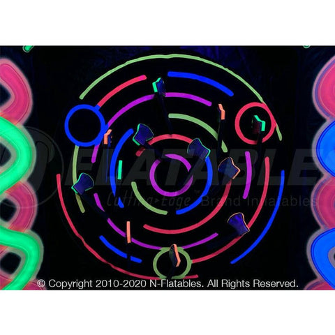 Cutting Edge Inflatable Bouncers 11'H Battle Axe Blacklight Axe Throw (Single) by Cutting Edge 11'H Inflatable Battle Axe Blacklight Axe Throw (Double) Cutting Edge