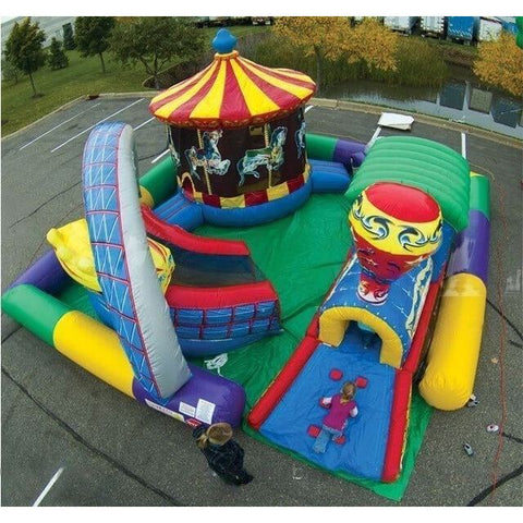 Cutting Edge Inflatable Bouncers 12'H Amusement Park by Cutting Edge 781880214366 K170201 12'H Circus Train (Crawl-Through) by Cutting Edge SKU#K200101