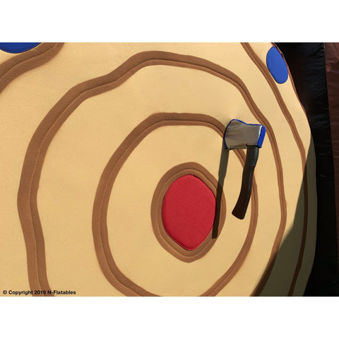 Cutting Edge Inflatable Bouncers 12'H Inflatable Lumberjack Axe Throw (Double) by Cutting Edge 781880293996 IN580201 12'H Inflatable Lumberjack Axe Throw (Double) by Cutting Edge SKU #IN580201