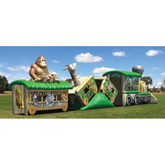Cutting Edge Inflatable Bouncers 12'H Jungle Train (Crawl-Through) by Cutting Edge 10'H Candy Playland by Cutting Edge SKU# P040101