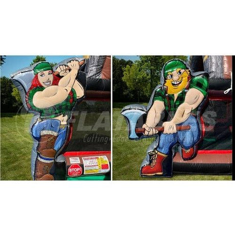 Cutting Edge Inflatable Bouncers 12' Inflatable Lumberjack Axe Throw (Single) by Cutting Edge 781880293989 IN580301 12' Inflatable Lumberjack Axe Throw (Single) by Cutting Edge