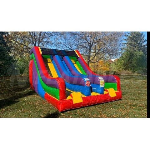 Cutting Edge Inflatable Bouncers 12' Wacky Dual Lane™ Slide by Cutting Edge 781880233190 S430101 12' Wacky Dual Lane™ Slide by Cutting Edge SKU# S430101