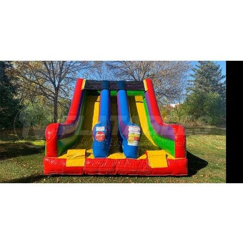 Cutting Edge Inflatable Bouncers 12' Wacky Dual Lane™ Slide by Cutting Edge 781880233190 S430101 12' Wacky Dual Lane™ Slide by Cutting Edge SKU# S430101
