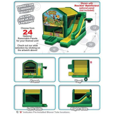 Cutting Edge Inflatable Bouncers 13'H Jungle 5-in-1 Combo by Cutting Edge 781880299486 B170401 13'H Jungle 5-in-1 Combo by Cutting Edge SKU# B170401