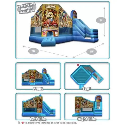 Cutting Edge Inflatable Bouncers 14'H Candy Factory Club/Slide Combo by Cutting Edge 781880216599 SG102101 14'H Candy Factory Club/Slide Combo by Cutting Edge SKU#SG102101