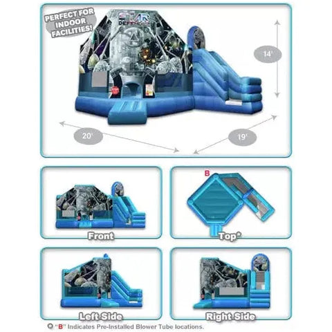Cutting Edge Inflatable Bouncers 14'H Star Defender Club/Slide Combo by Cutting Edge 781880214380 SG100101 14'H Star Defender Club/Slide Combo by Cutting Edge SKU #SG100101