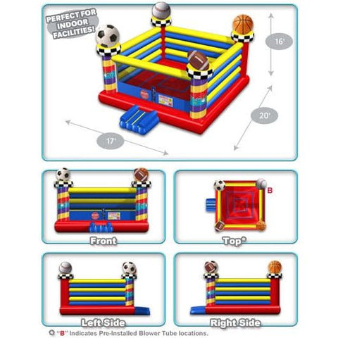 Cutting Edge Inflatable Bouncers 16'H All-Sport Bouncer by Cutting Edge 781880299493 BC140102 16'H All-Sport Bouncer by Cutting Edge SKU# BC140102