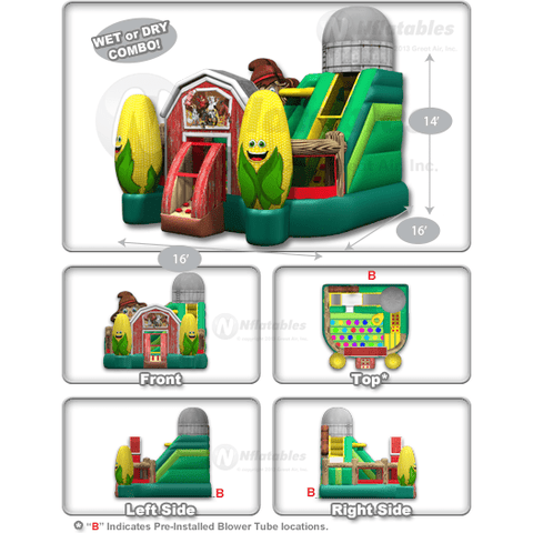 Cutting Edge Inflatable Bouncers 16'H Farm KidZone by Cutting Edge 781880240273 BC431201 16'H Farm KidZone by Cutting Edge SKU# BC431201