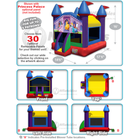 16' Wacky Castle Bouncer (Large) by Cutting Edge SKU# B160601