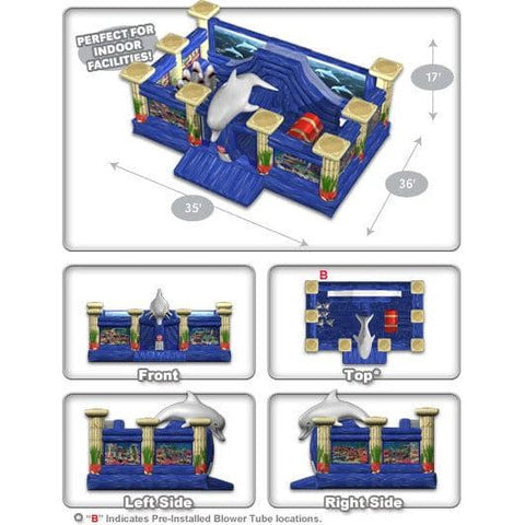 Cutting Edge Inflatable Bouncers 17'H Atlantis Playland by Cutting Edge 781880216117 K040201 19'H Jurassic Zoo by Cutting Edge SKU#K040101