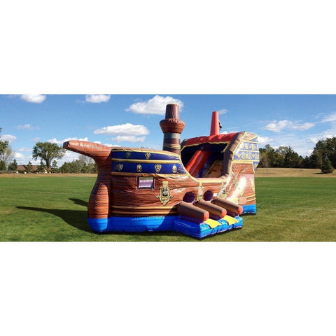 Cutting Edge Inflatable Bouncers 17'H Pirate Ship™ Kid Combo by Cutting Edge 12'H Wacky Kiddie Korner by Cutting Edge SKU# K050103