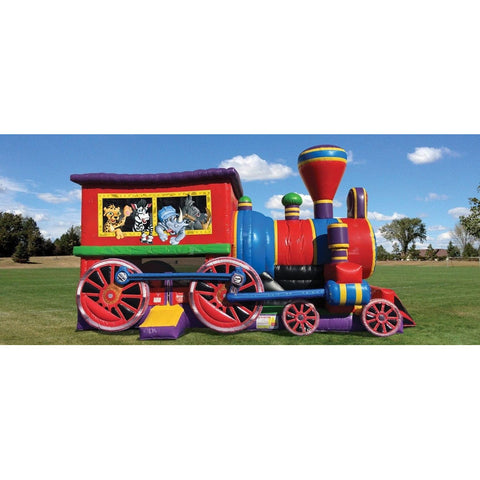 Cutting Edge Inflatable Bouncers 17'H Wacky Train Combo by Cutting Edge 781880213406 BC380201 17'H Wacky Train Combo by Cutting Edge SKU#BC380201