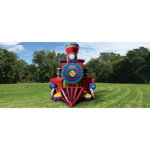 Cutting Edge Inflatable Bouncers 17'H Wacky Train Combo by Cutting Edge 781880213406 BC380201 17'H Wacky Train Combo by Cutting Edge SKU#BC380201