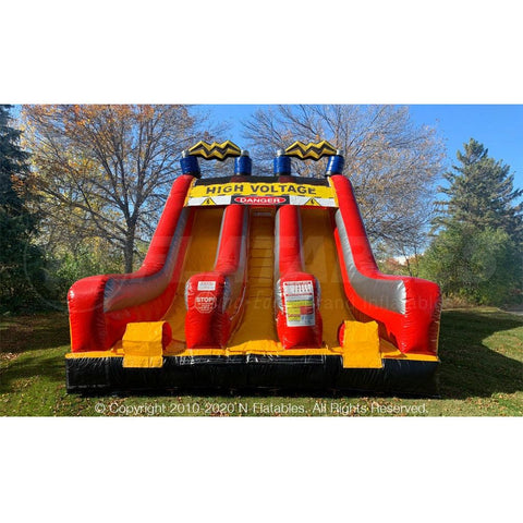 Cutting Edge Inflatable Bouncers 18' High Voltage Dual Slide by Cutting Edge 781880279761 S020401 18' High Voltage Dual Slide by Cutting Edge SKU# S020401