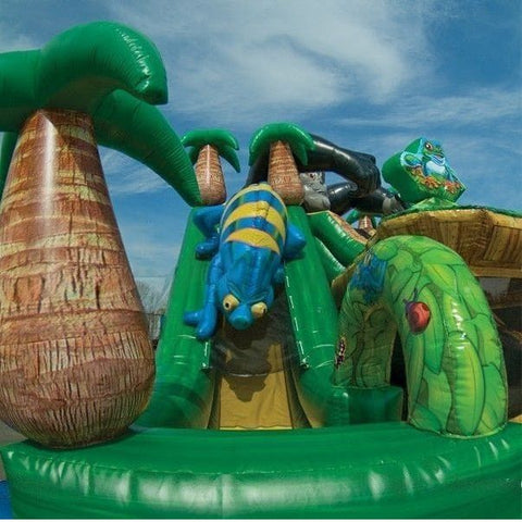 Cutting Edge Inflatable Bouncers 20'H Rainforest Triple Slide by Cutting Edge S290101 21'H Tiger Big Mouth by Cutting Edge SKU# S400101
