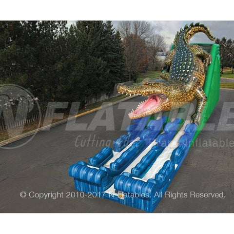 Cutting Edge Inflatable Bouncers 20' King Croc Wet/Dry Slide by Cutting Edge 781880294863 S330401 20' King Croc Wet/Dry Slide by Cutting Edge SKU# S330401