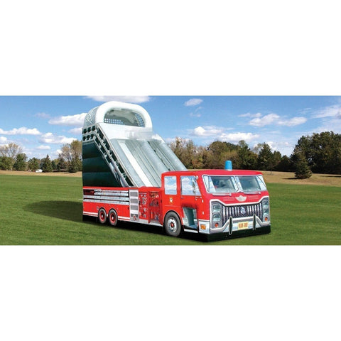Cutting Edge Inflatable Bouncers 22'H Big Red Fire Truck Slide by Cutting Edge 781880209232 S010301 22'H Big Red Fire Truck Slide by Cutting Edge SKU#S010301
