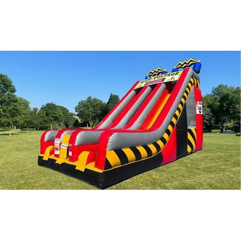 Cutting Edge Inflatable Bouncers 22'H High Voltage (22') Dual Slide by Cutting Edge S260107HV 16' 06"H Construction KidZone Wet/Dry Combo Cutting Edge SKU#BC431301