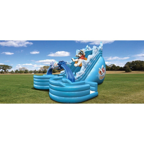 Cutting Edge Inflatable Bouncers 23'H PolarPlunge Dual Water Slide by Cutting Edge 781880294092 S390101 23'H PolarPlunge Dual Water Slide by Cutting Edge SKU#S390101