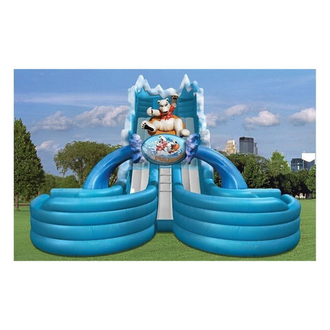 Cutting Edge Inflatable Bouncers 23'H PolarPlunge Dual Water Slide by Cutting Edge 781880294092 S390101 23'H PolarPlunge Dual Water Slide by Cutting Edge SKU#S390101