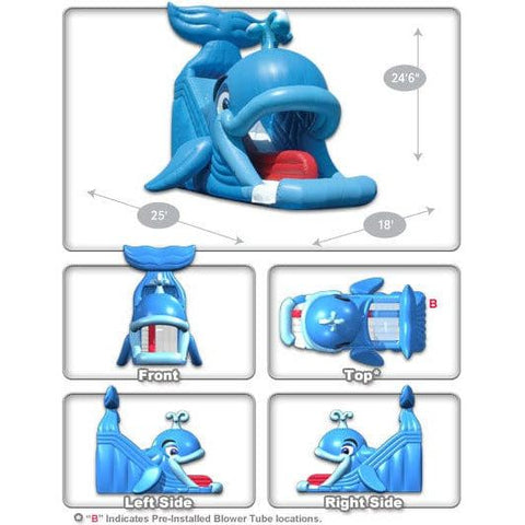 Cutting Edge Inflatable Bouncers 24'H Wally Whale Jr. Slide by Cutting Edge 781880278597 S150101 19'H Wacky Old Woman In The Shoe Slide by Cutting Edge SKU#S080103