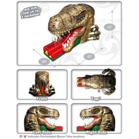 Cutting Edge Inflatable Bouncers 25'H Raptor Single Slide by Cutting Edge S410301 25'H Raptor Triple Slide™ by Cutting Edge SKU# S410101