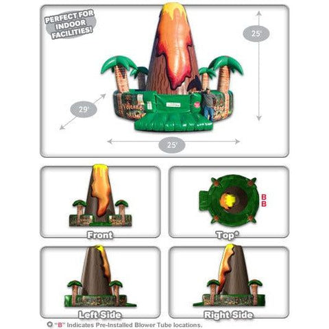 Cutting Edge Inflatable Bouncers 25'H Volcano Island Inflatable Rock Climbing Wall by Cutting Edge 781880210917 IN180301 25H Volcano Island Inflatable Rock Climbing Wall Cutting Edge IN180301