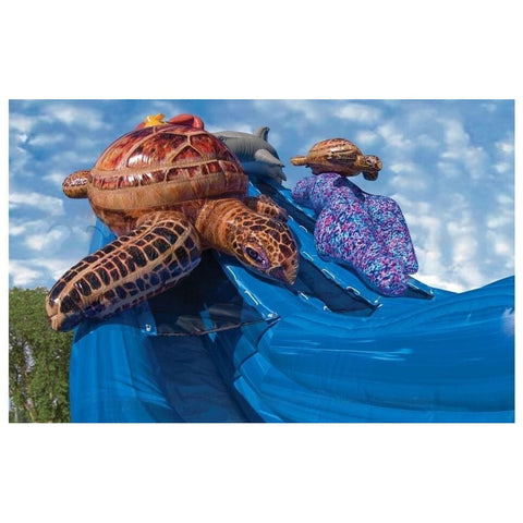 Cutting Edge Inflatable Bouncers 29'H Ocean Quest Dual Water Slide by Cutting Edge 781880294597 S380301 29'H Ocean Quest Dual Water Slide by Cutting Edge  SKU#S380301