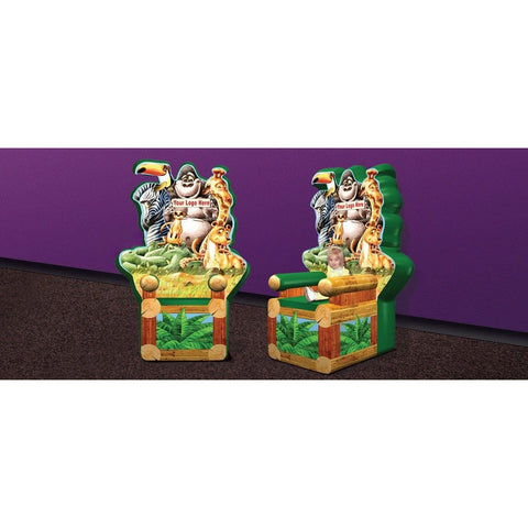 Cutting Edge Inflatable Bouncers 7'H Animal Throne by Cutting Edge 781880214106 DK190301 7'H Animal Throne by Cutting Edge SKU#DK190301